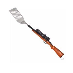 G.E.I. Bolt Action Rifle BBQ Spatula Stainless Steel Grill Tool Novelty Unique